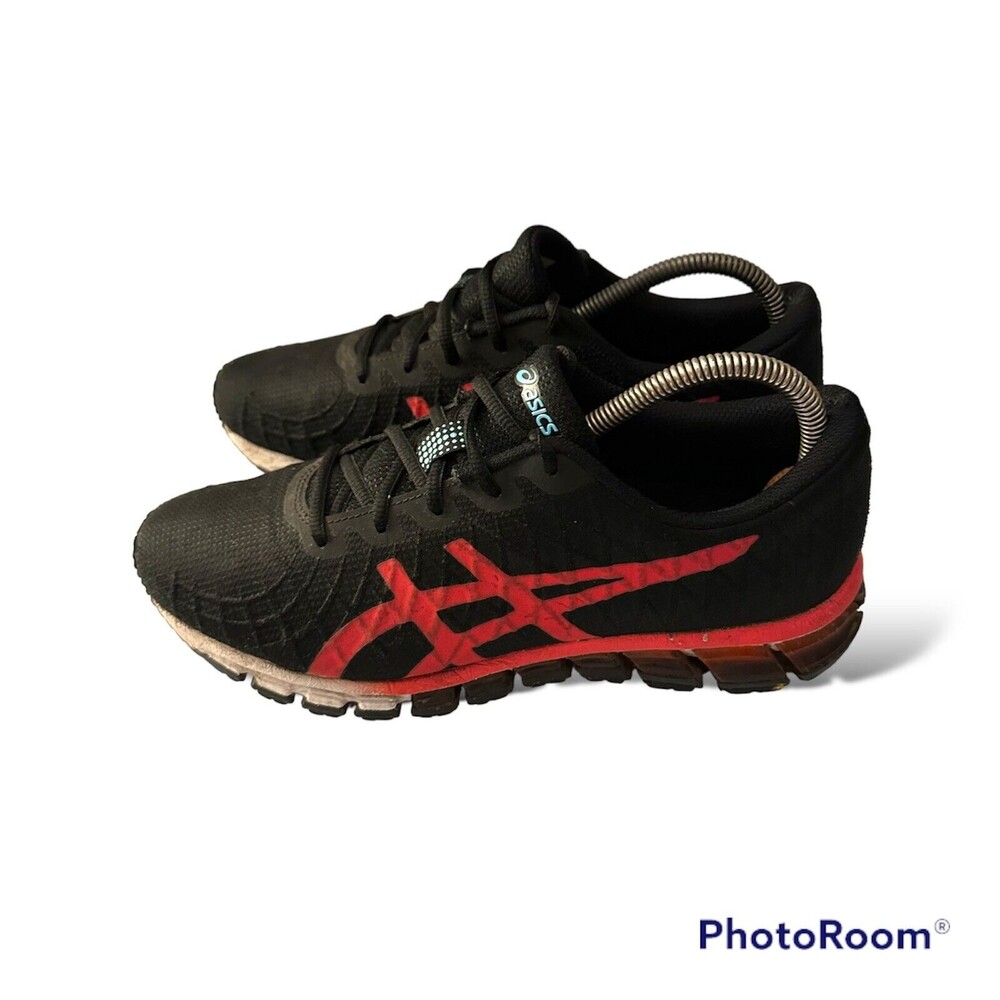 Asics Womens Gel Quantum 180 4 1022A098 Black Running Shoes Sneakers Size 9 Read
